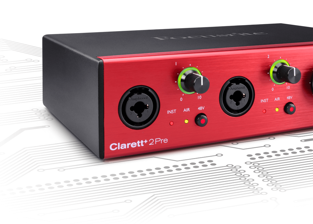 Focusrite Clarett+ 2Pre 18-in / 20-Out USB Audio Interface
